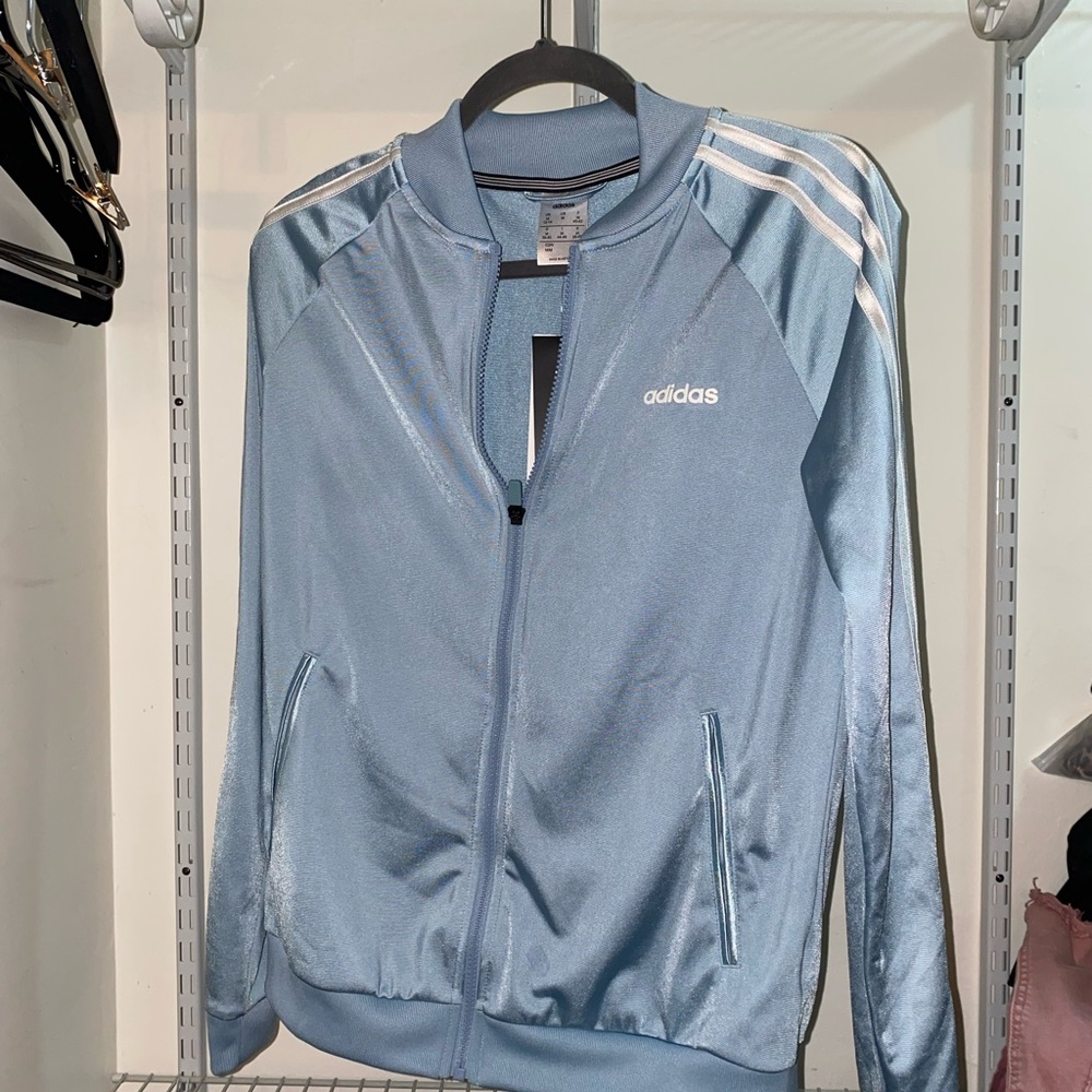 NWT Adidas jacket BABY BLUE